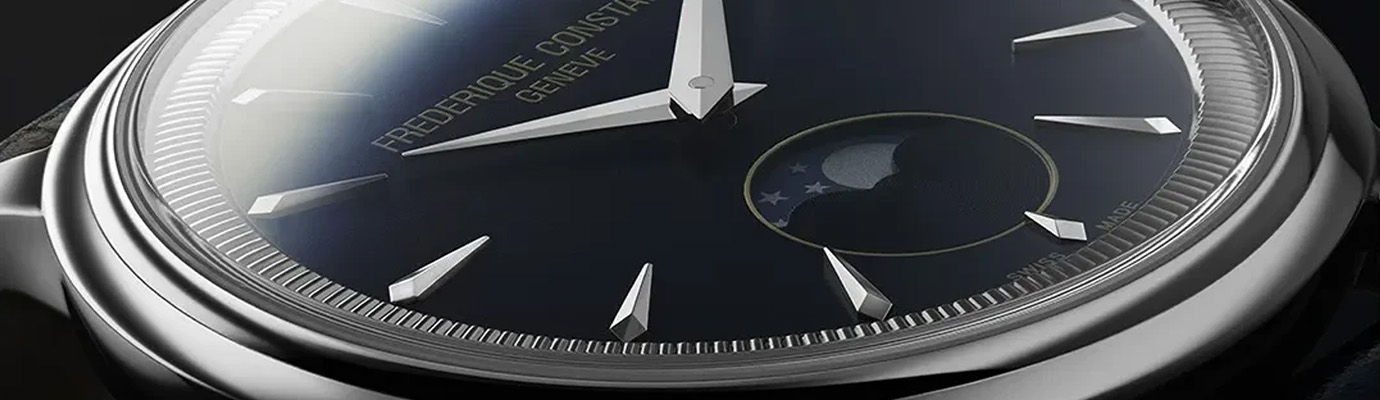 Het instellen van een horloge met maanfase-aanduiding