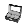 Ditur Horlogebox 3 horloges Zwart Hout 0000228