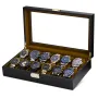 Ditur Horlogebox 12 horloges Zwart Hout DIT0000247