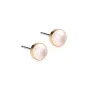Blomdahl GT Bezel Pearl Oorbellen Titanium 15-1309-59