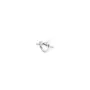 Jane Kønig Big Tied Heart Stud Enkele Oorbel Zilver BTHS-AW25-S