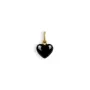 Jane Kønig Onyx Heart Hanger Goud GULD-OHV