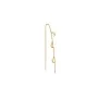 Jane Kønig Small Half Moon NO. 2 Chain earring Enkele Oorbel Roestvrij staal SHMC-AW26-SS-G