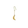 Jane Kønig Small Half Moon NO. 2 Enkele Oorbel Verguld Roestvrij Staal SHME-AW26-SS-G