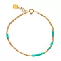 ANNI LU Asym Aqua Armband Verguld Messing 1061