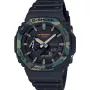 Casio G-Shock GA-2100SU-1AER horloge met een Zwart wijzerplaat en een horlogekast met een diameter van 46 mm en een Rubberen band in het Zwart