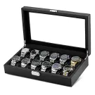 Ditur Horlogebox 12 horloges Zwart Geu00efmiteerd carbon DIT0000238