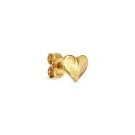 Jane Kønig Bruised Heart Stud Enkele Oorbel Verguld Zilver BHS-SS23-G