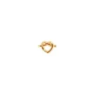 Jane Kønig Big Tied Heart Stud Enkele Oorbel Verguld Zilver BTHS-AW25-G