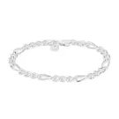 IX Studios Chunky Figaro Armband Zilver DMV0341SL