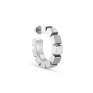 Jane Kønig Chunky Magic Hoop Enkele Oorbel Zilver CMH-AW24-S