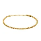 Captena Box Round 3 mm Armband Roestvrij staal DU20104