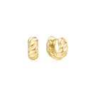 Anie Haie Bold Texture Small Oorbellen Verguld Zilver E063-06G