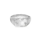 Jane Kønig Iced Signet Ring Zilver EBISR-XJK23-S