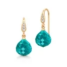 Julie Sandlau Cornelia Oorbellen Verguld Zilver HKSLTDGDTECR02