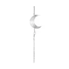 Jane Kønig Half Moon Enkele Oorbel Zilver HMEP-XJK24-1-S