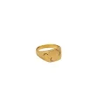 Jane Kønig Half Moon NO. 2 Signet Ring Ring Verguld Roestvrij Staal HMSR-AW26-SS-G