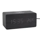 Karlsson Alarm clock Block w. phone charger Wekker KA5933BK